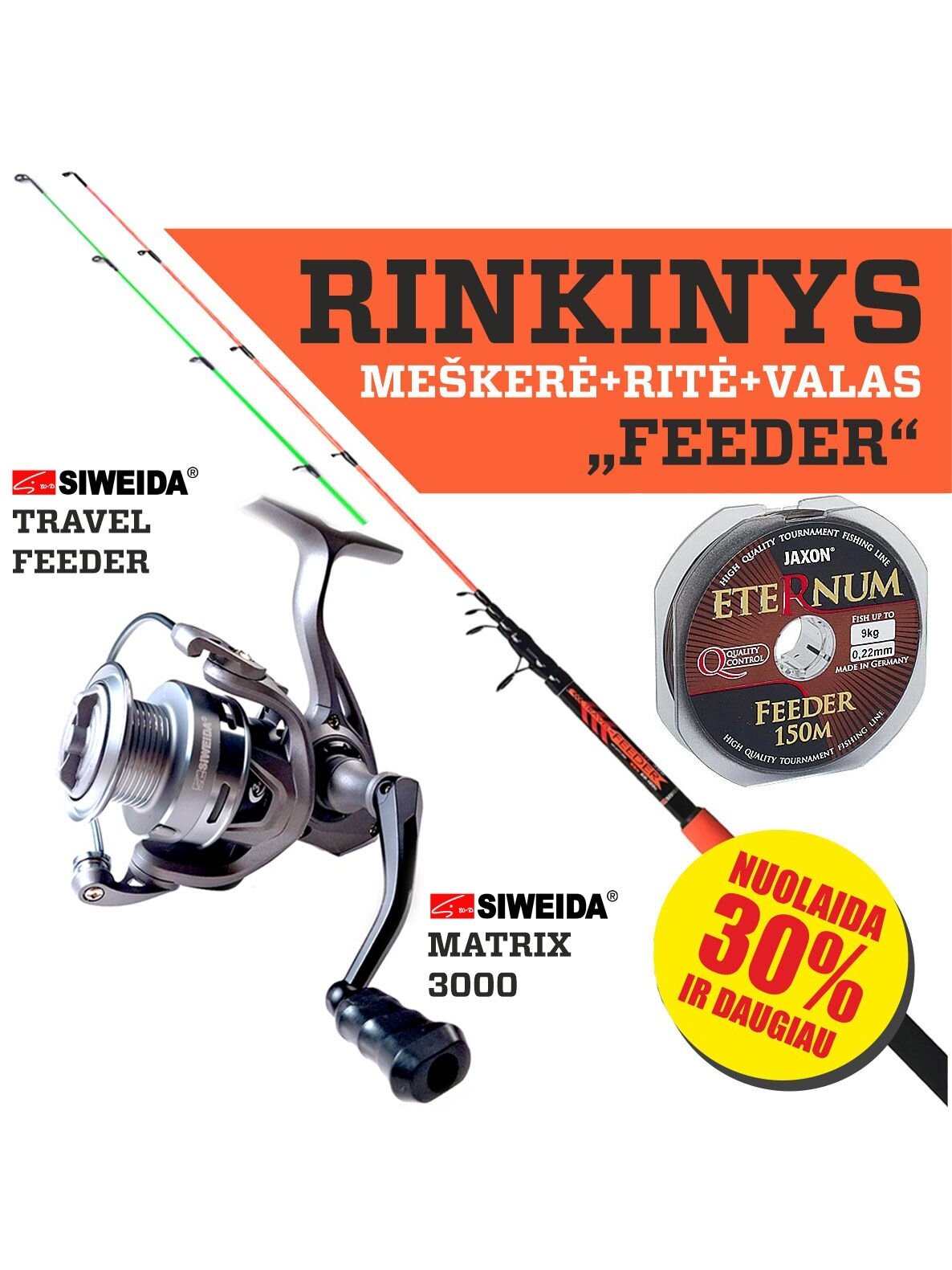 Žvejo mėgėjo -„FEEDER“ RINKINYS